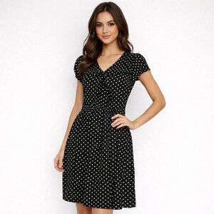 Smartest pokadot dress Large size